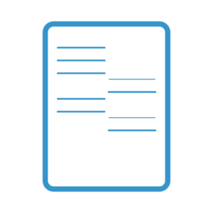 Year-End Accounts accounting service blue icon with transparent background