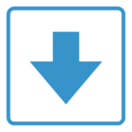 Blue arrow pointing downwards