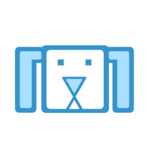 Locum vet accountant blue icon with transparent background